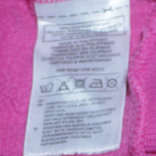 Adidas Womens Pink Hoodie Size 12 Pullover Hooded Sweatshirt