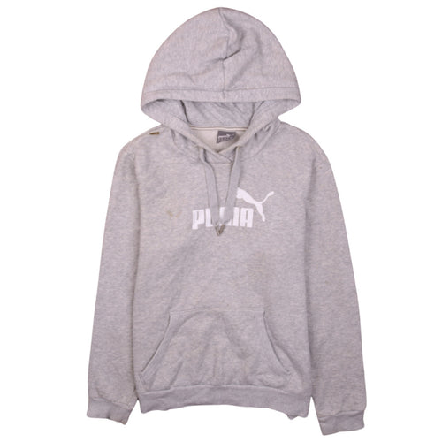 Puma Women's Grey Pullover Hoodie Size 16 with Logo Design