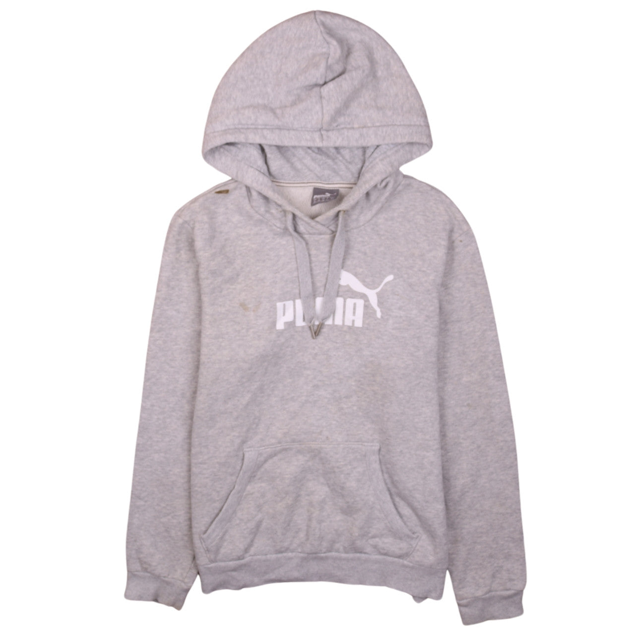 Puma Women's Grey Pullover Hoodie Size 16 with Logo Design
