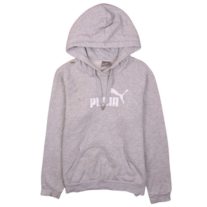 Puma Women's Grey Pullover Hoodie Size 16 with Logo Design