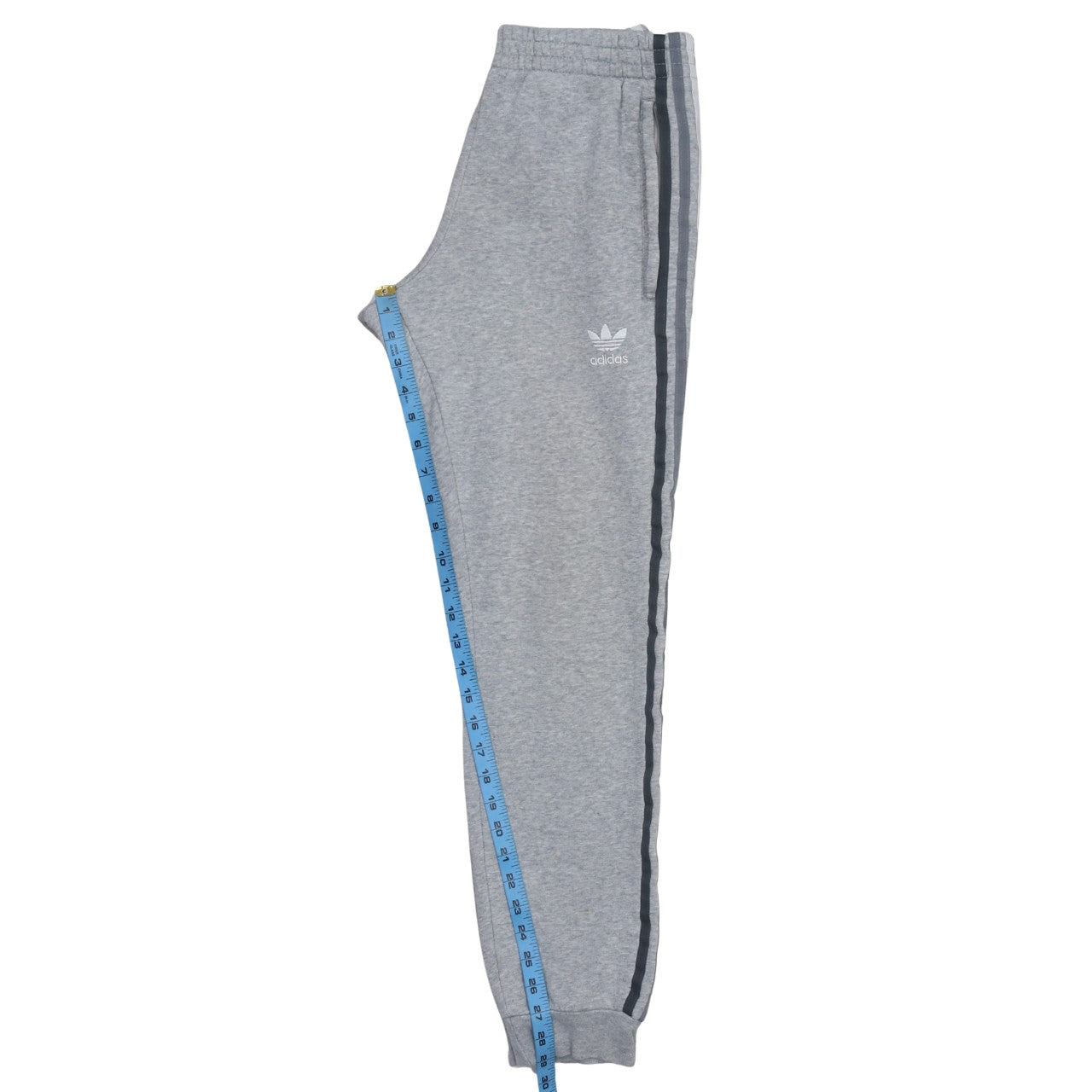 Adidas Men's Grey Sweatpants Small Regular Fit Elastic Waist