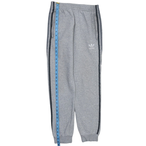 Adidas Men's Grey Sweatpants Small Regular Fit Elastic Waist