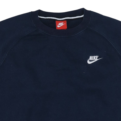 Nike Men's Blue Crew Neck Pullover Sweatshirt Size M