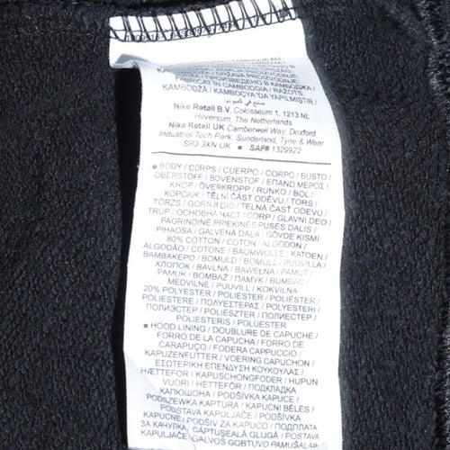 Nike Women's Black Pullover Hoodie Medium Cotton Blend Sportswear