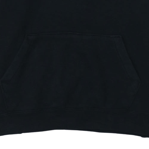 Nike Women's Black Pullover Hoodie Medium Cotton Blend Sportswear