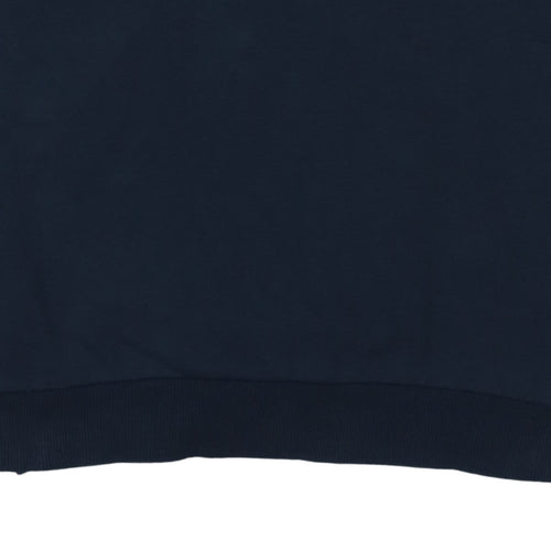 Hugo Boss Men's Blue Crew Neck Regular Fit Logo Sweatshirt Size L