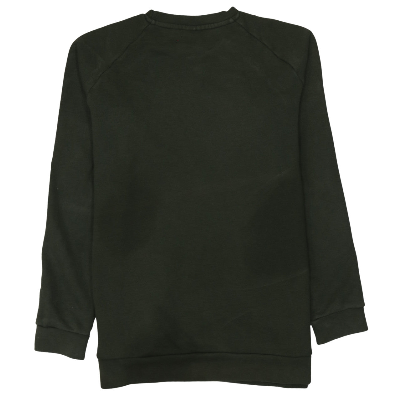 Adidas Mens Green Large Pullover Sweatshirt Crew Neck Logo