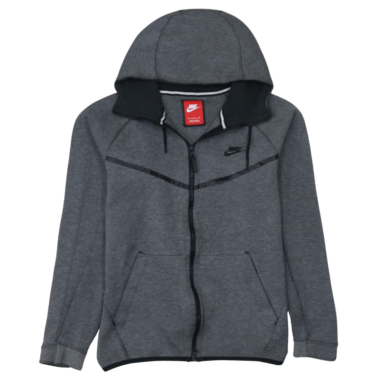 Nike Men's Grey Full Zip Hoodie Medium Sportswear