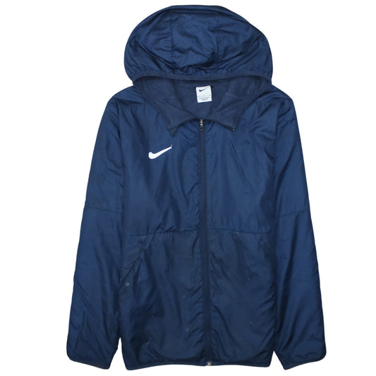 Nike Men's Blue Hooded Windbreaker Jacket M