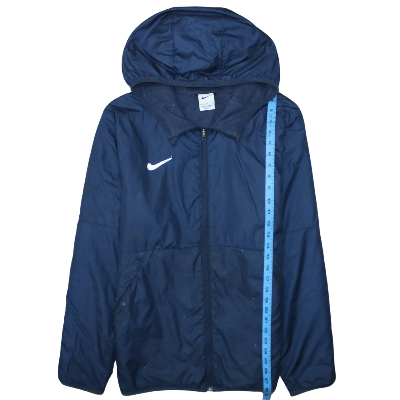 Nike Men's Blue Hooded Windbreaker Jacket M