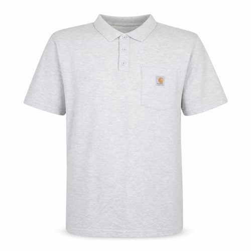 Carhartt Men's Grey XL Regular Fit Short Sleeve Polo Shirt
