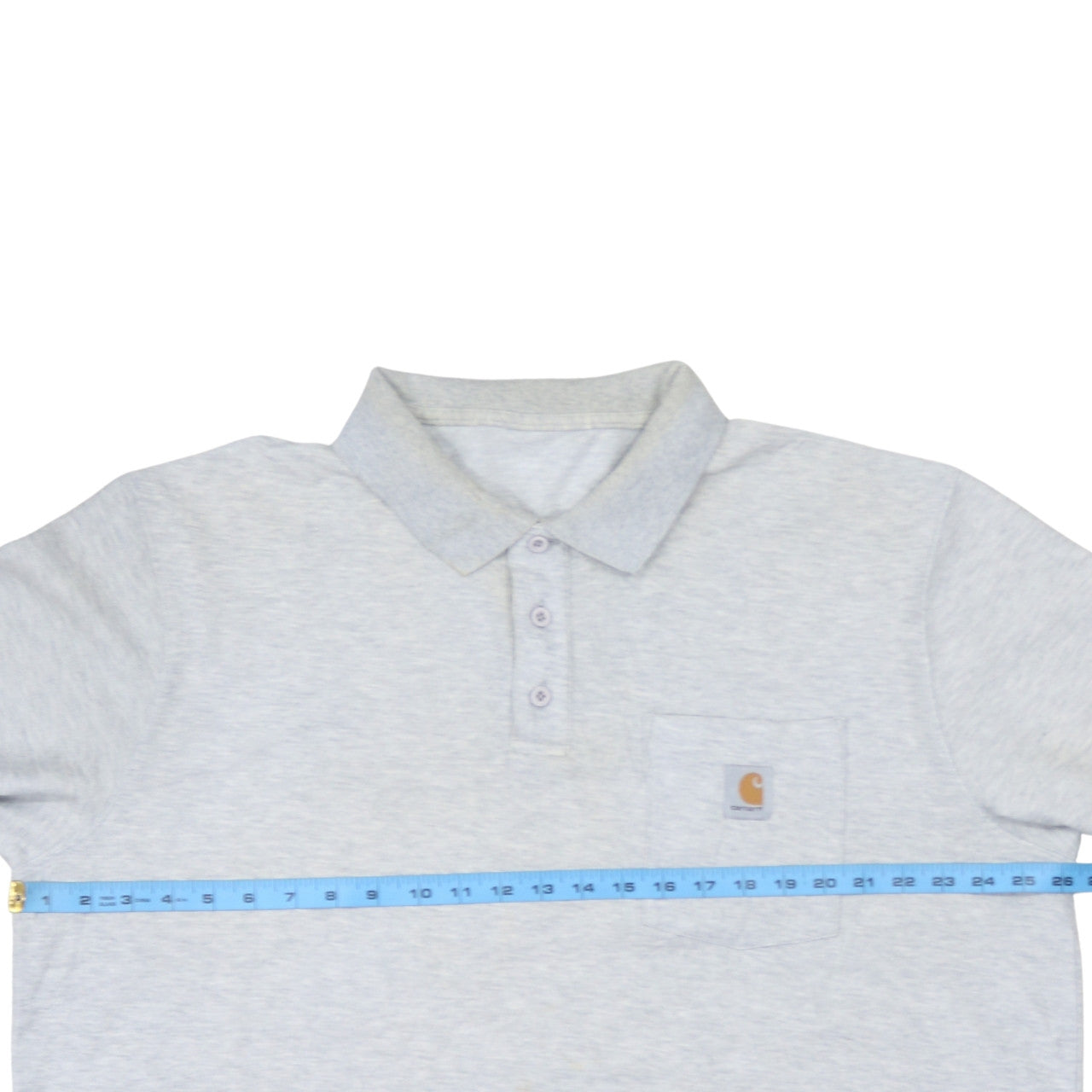 Carhartt Men's Grey XL Regular Fit Short Sleeve Polo Shirt