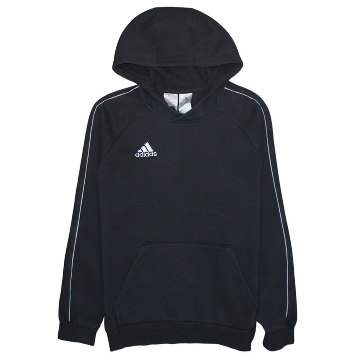 Adidas Boys Black Hooded Pullover Sweatshirt XL 15-16 Years