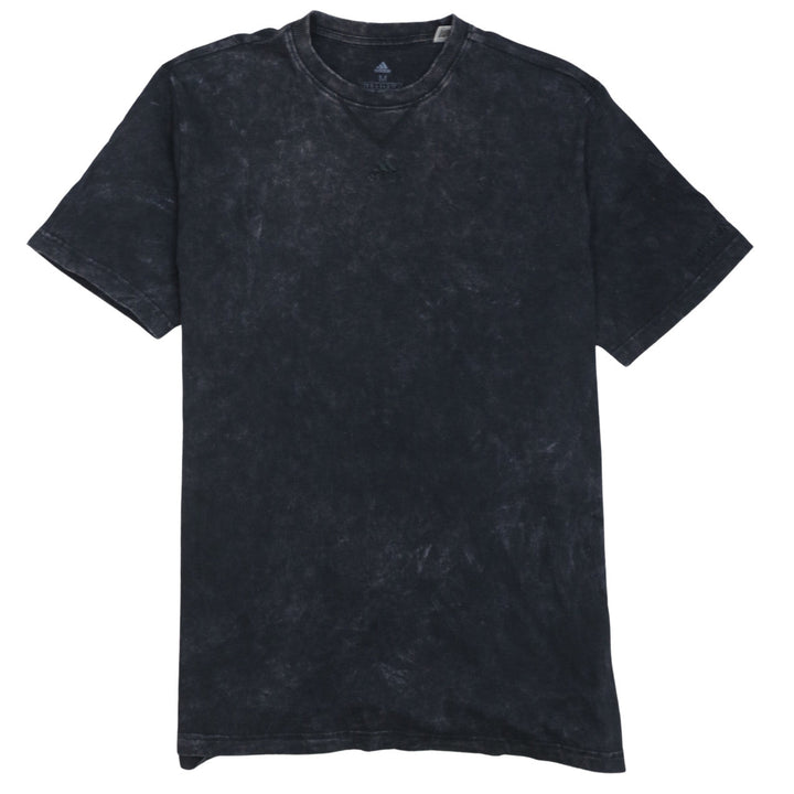 adidas Men's Black Acid Wash Crew Neck Short Sleeve Cotton T-Shirt M