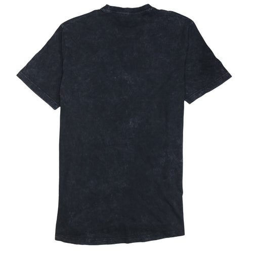 adidas Men's Black Acid Wash Crew Neck Short Sleeve Cotton T-Shirt M