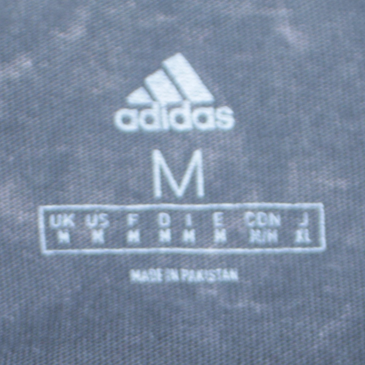 adidas Men's Black Acid Wash Crew Neck Short Sleeve Cotton T-Shirt M