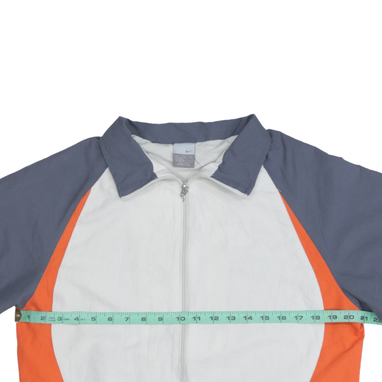 Nike Men’s White Orange Grey Windbreaker Jacket XL Retro Sportswear