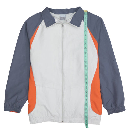 Nike Men’s White Orange Grey Windbreaker Jacket XL Retro Sportswear