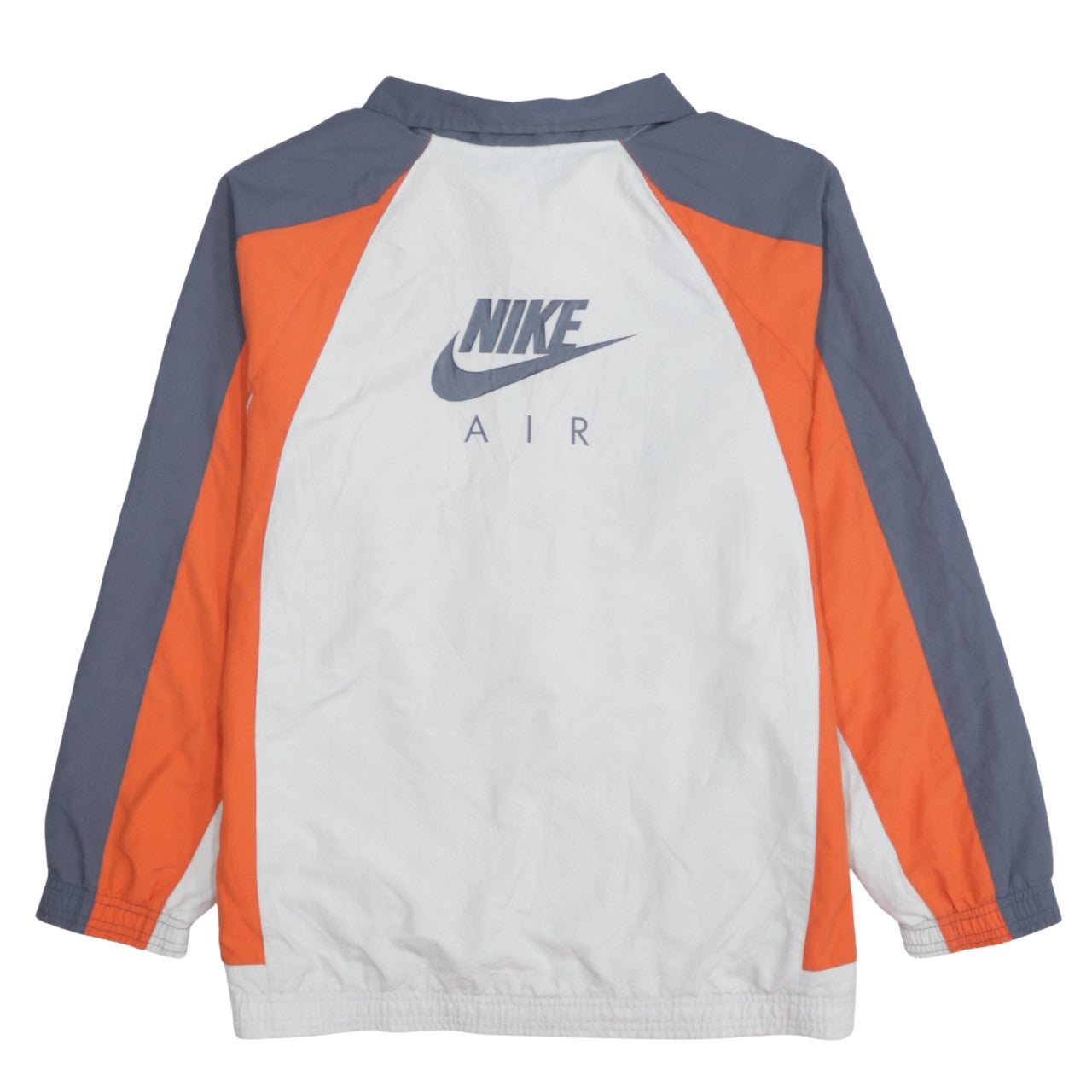 Nike Men’s White Orange Grey Windbreaker Jacket XL Retro Sportswear
