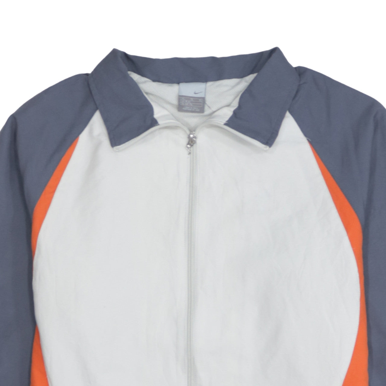 Nike Men’s White Orange Grey Windbreaker Jacket XL Retro Sportswear