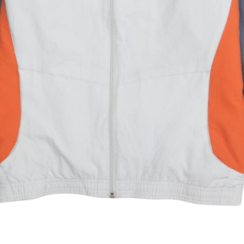 Nike Men’s White Orange Grey Windbreaker Jacket XL Retro Sportswear