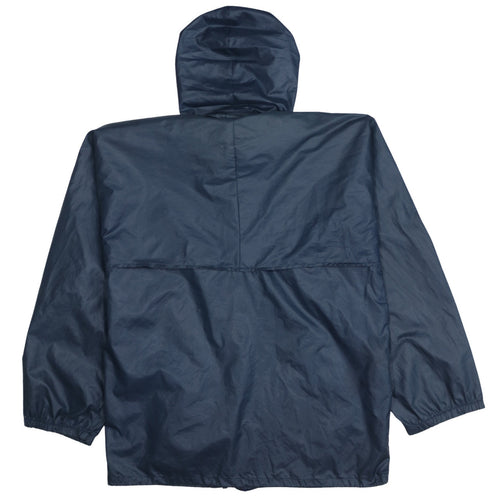 Adidas Men's Blue Windbreaker Hooded Sports Jacket Size L