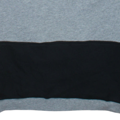 Levi's Womens Grey Sweatshirt Small Logo Pullover Contrast Hem