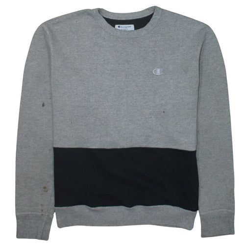 Champion Men's Grey Pullover Sweatshirt Medium Regular Fit