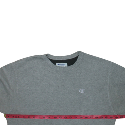 Champion Men's Grey Pullover Sweatshirt Medium Regular Fit