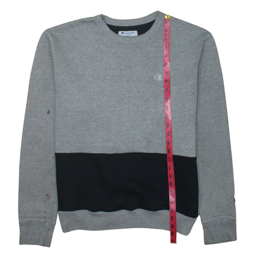 Champion Men's Grey Pullover Sweatshirt Medium Regular Fit