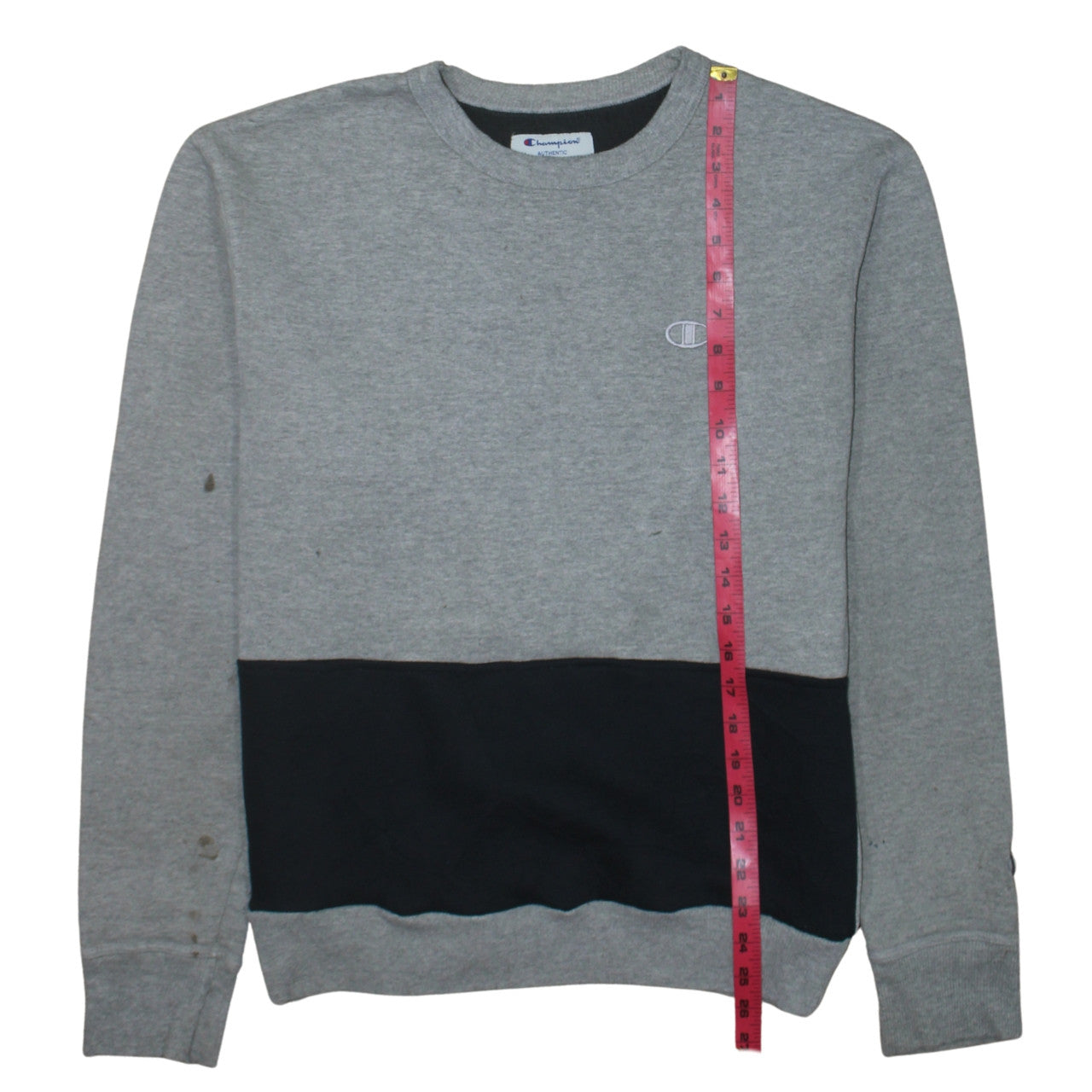 Champion Men's Grey Pullover Sweatshirt Medium Regular Fit