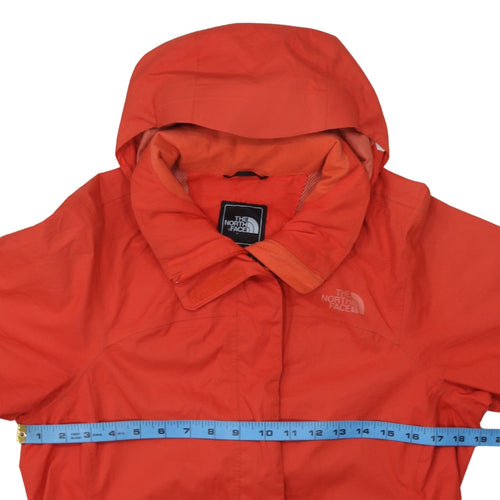 The North Face Womens Red Waterproof Hooded Rain Coat Size M