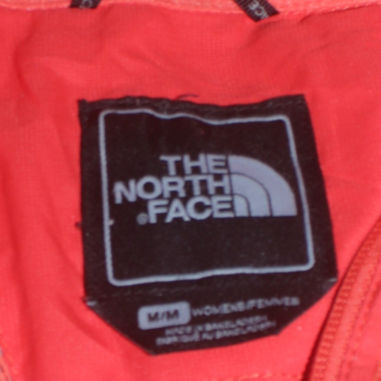 The North Face Womens Red Waterproof Hooded Rain Coat Size M