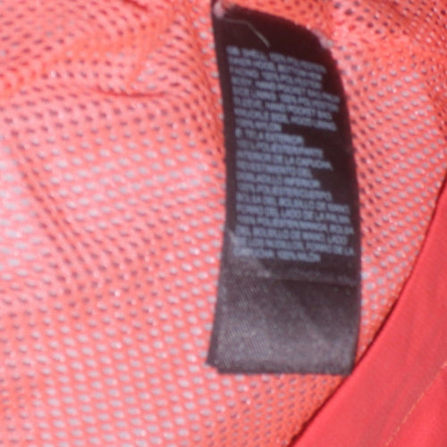 The North Face Womens Red Waterproof Hooded Rain Coat Size M