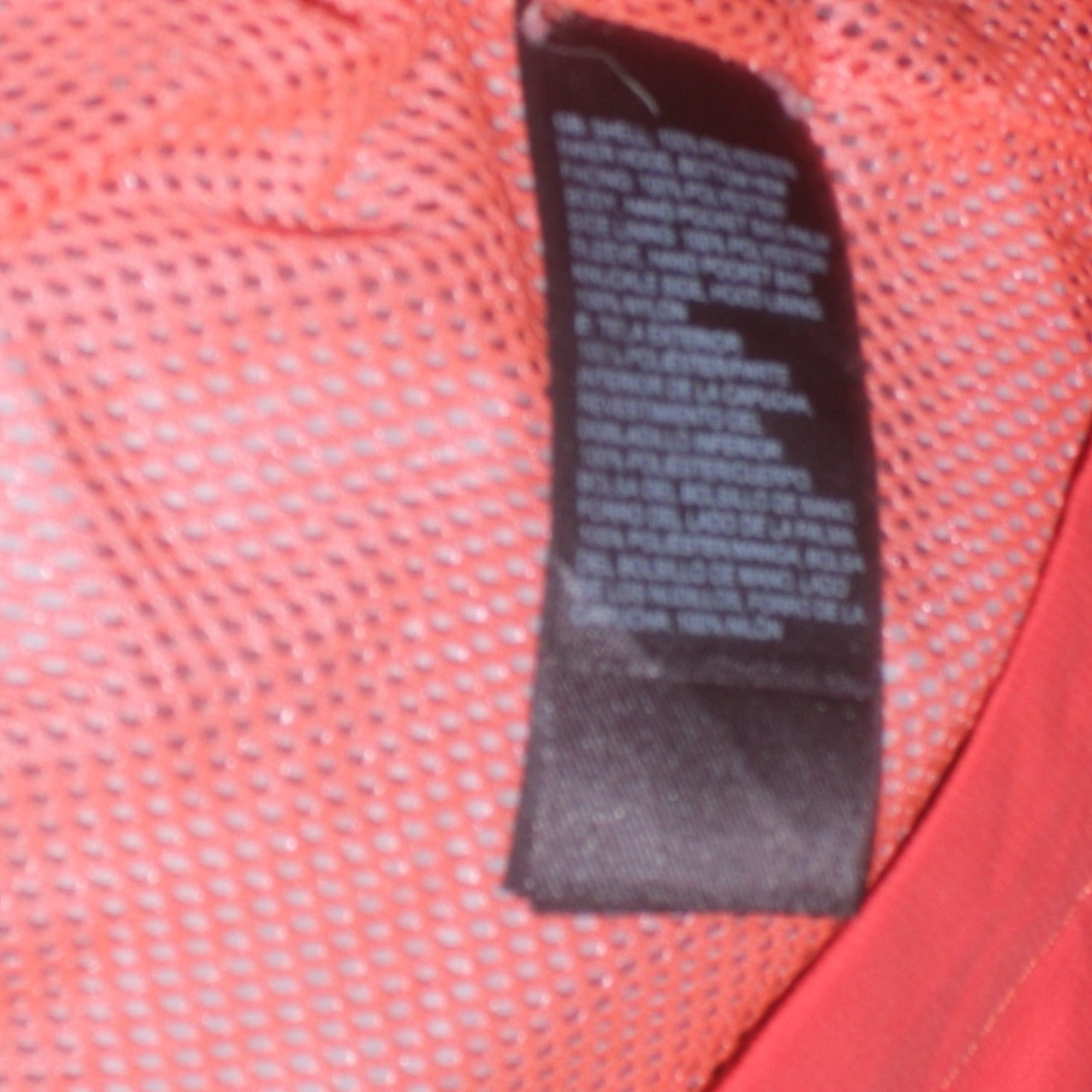 The North Face Womens Red Waterproof Hooded Rain Coat Size M