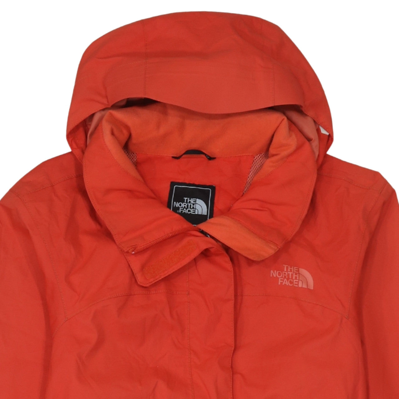The North Face Womens Red Waterproof Hooded Rain Coat Size M