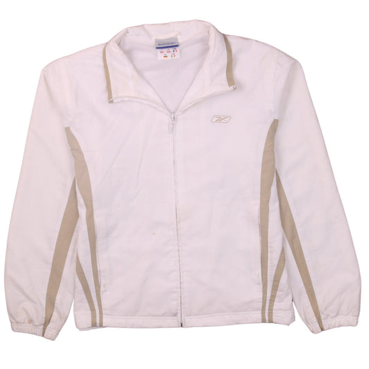 Reebok Women's White Size 14 Lightweight Windbreaker Jacket