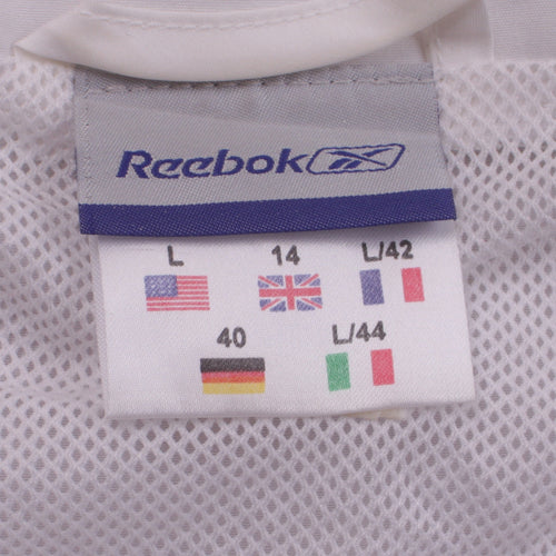 Reebok Women's White Size 14 Lightweight Windbreaker Jacket