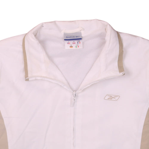 Reebok Women's White Size 14 Lightweight Windbreaker Jacket
