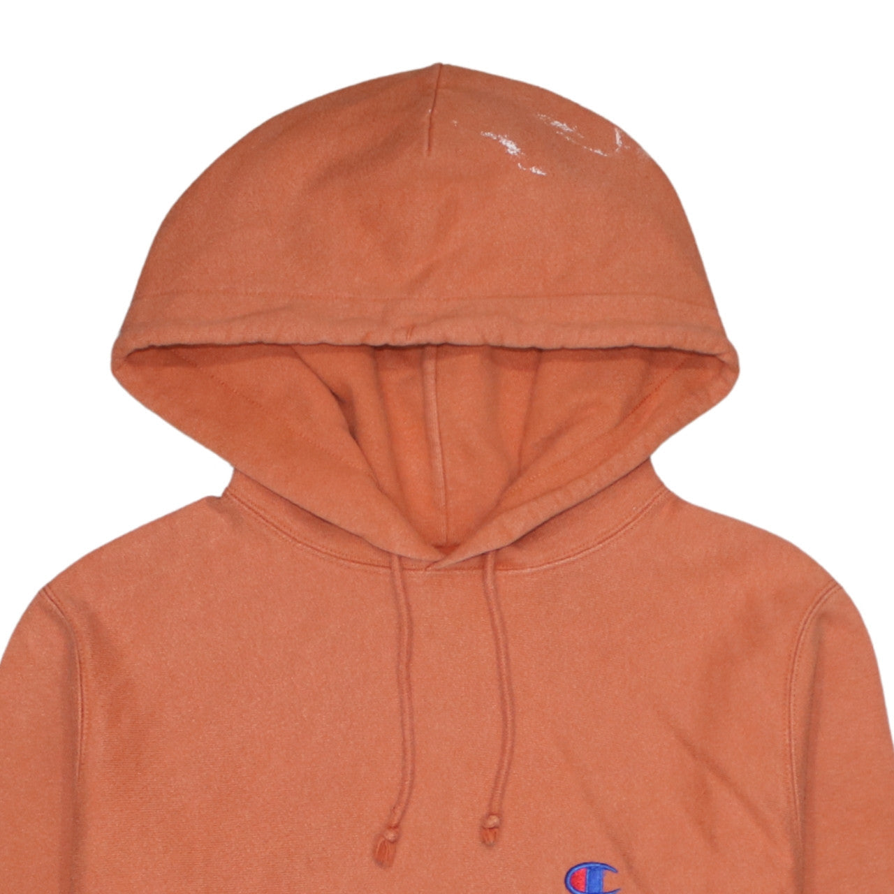 Champion Men's Orange Small Reverse Weave Pullover Hoodie