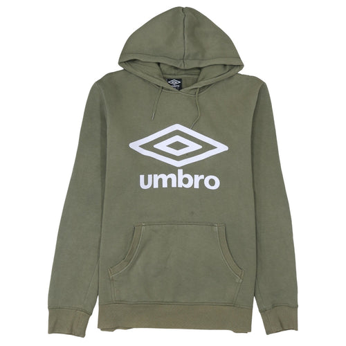 Umbro Men's Green Logo Pullover Hoodie Size M