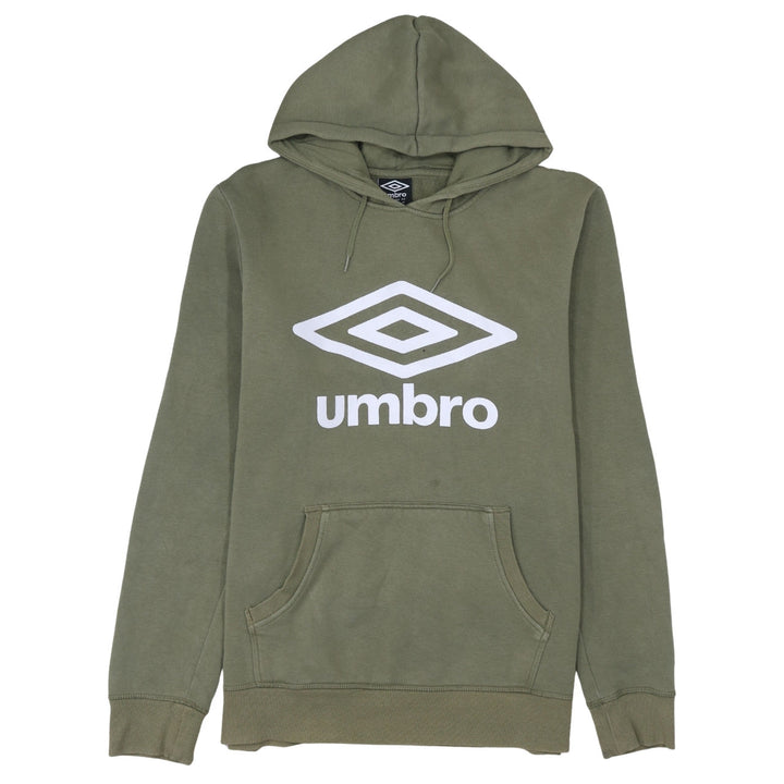Umbro Men's Green Logo Pullover Hoodie Size M