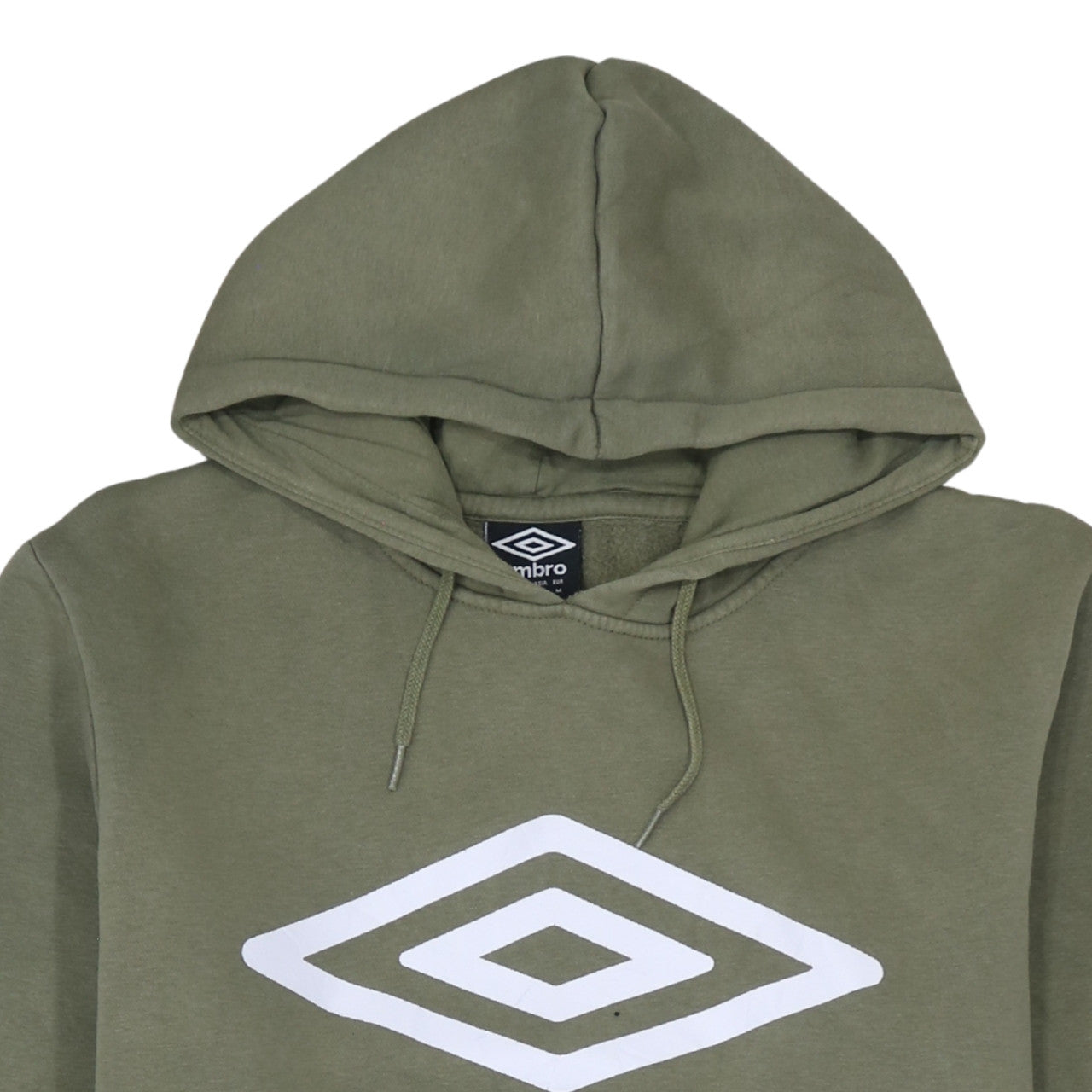 Umbro Men's Green Logo Pullover Hoodie Size M