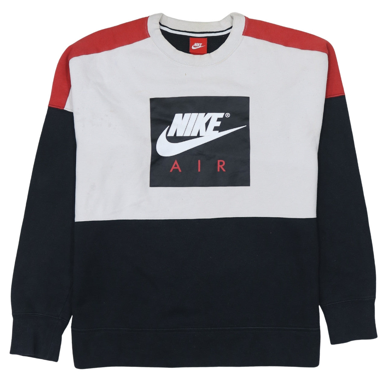 Nike Men's Multicoloured Air Logo Pullover Sweatshirt M