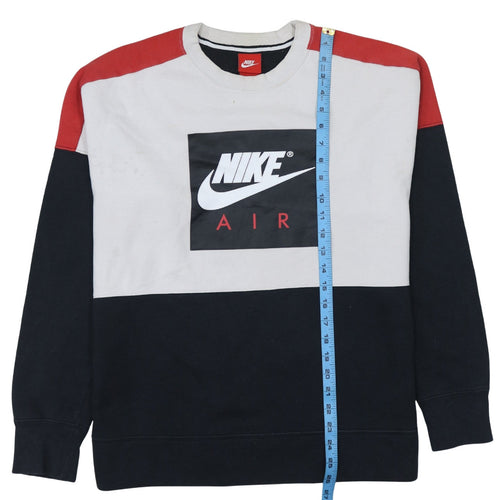 Nike Men's Multicoloured Air Logo Pullover Sweatshirt M