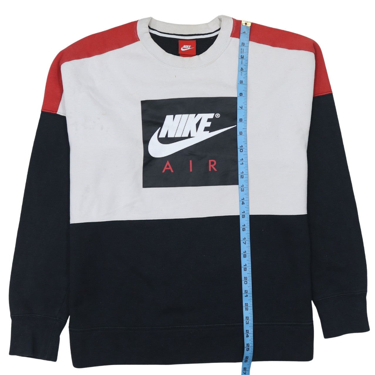 Nike Men's Multicoloured Air Logo Pullover Sweatshirt M