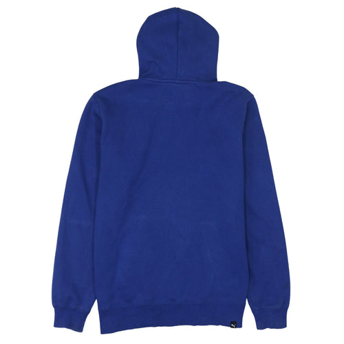 Puma Men’s Blue Pullover Hoodie M Regular Fit Sports Style
