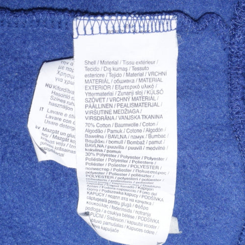 Puma Men’s Blue Pullover Hoodie M Regular Fit Sports Style