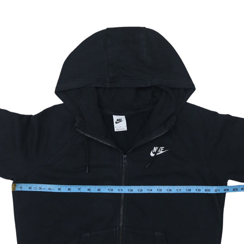 Nike Men's Black Full Zip Hoodie M Regular Fit Fleece