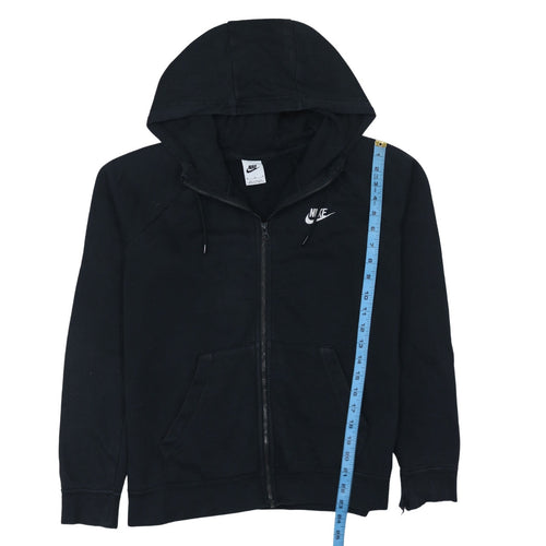 Nike Men's Black Full Zip Hoodie M Regular Fit Fleece